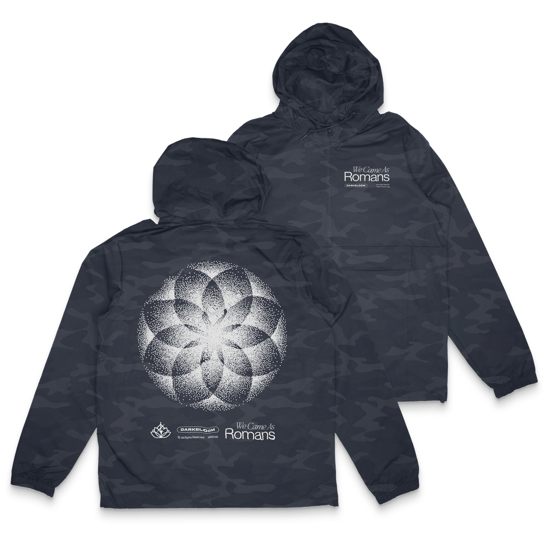 Flower Windbreaker - Black Camo