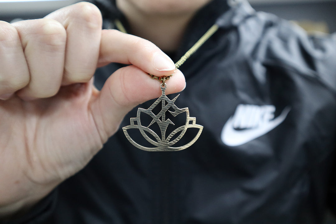 Full Circle x WCAR Reclaimed Cymbal Necklace Collab - Darkbloom