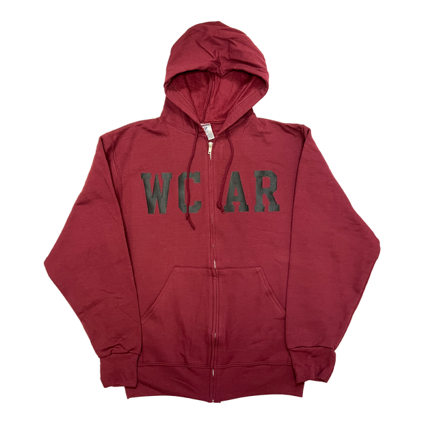 WC-AR Maroon Zip-Up Sweatshirt